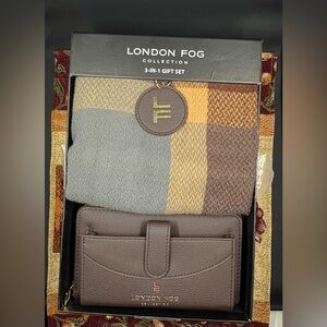 London Fog Brown and Gray 3-in-1 Gift Set
